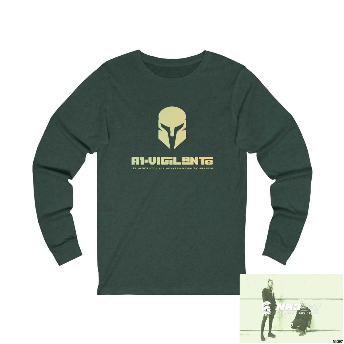 A1 Who Dares Wins Unisex Jersey Long Sleeve Tee S / Heather Forest Long-sleeve