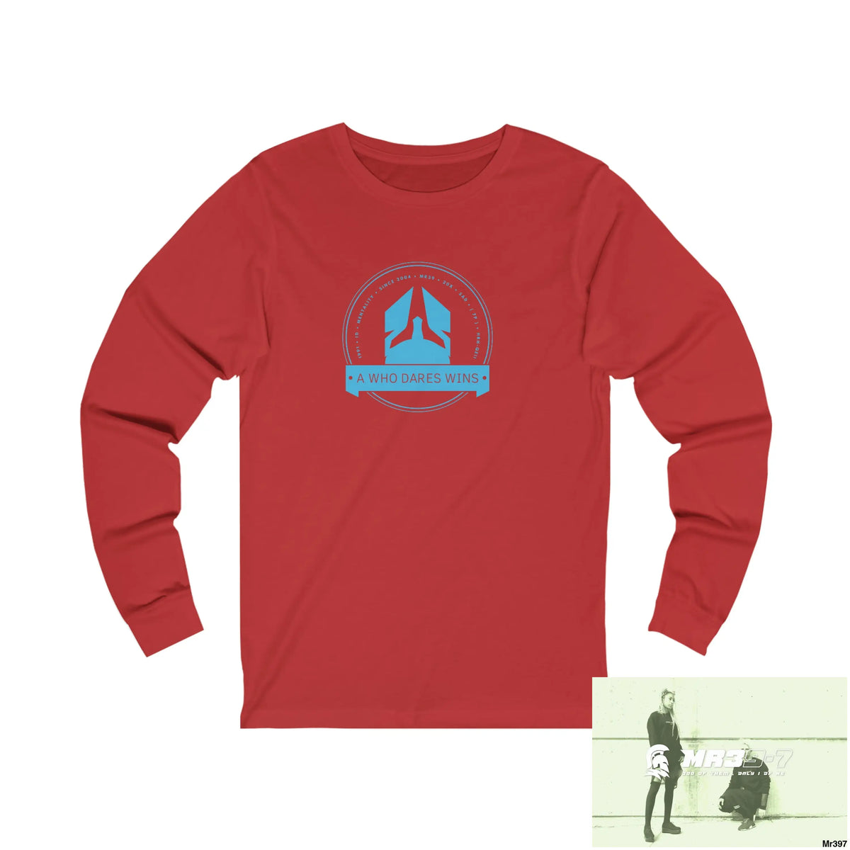A1 Who Dares Wins Unisex Jersey Long Sleeve Tee S / Red Long-sleeve