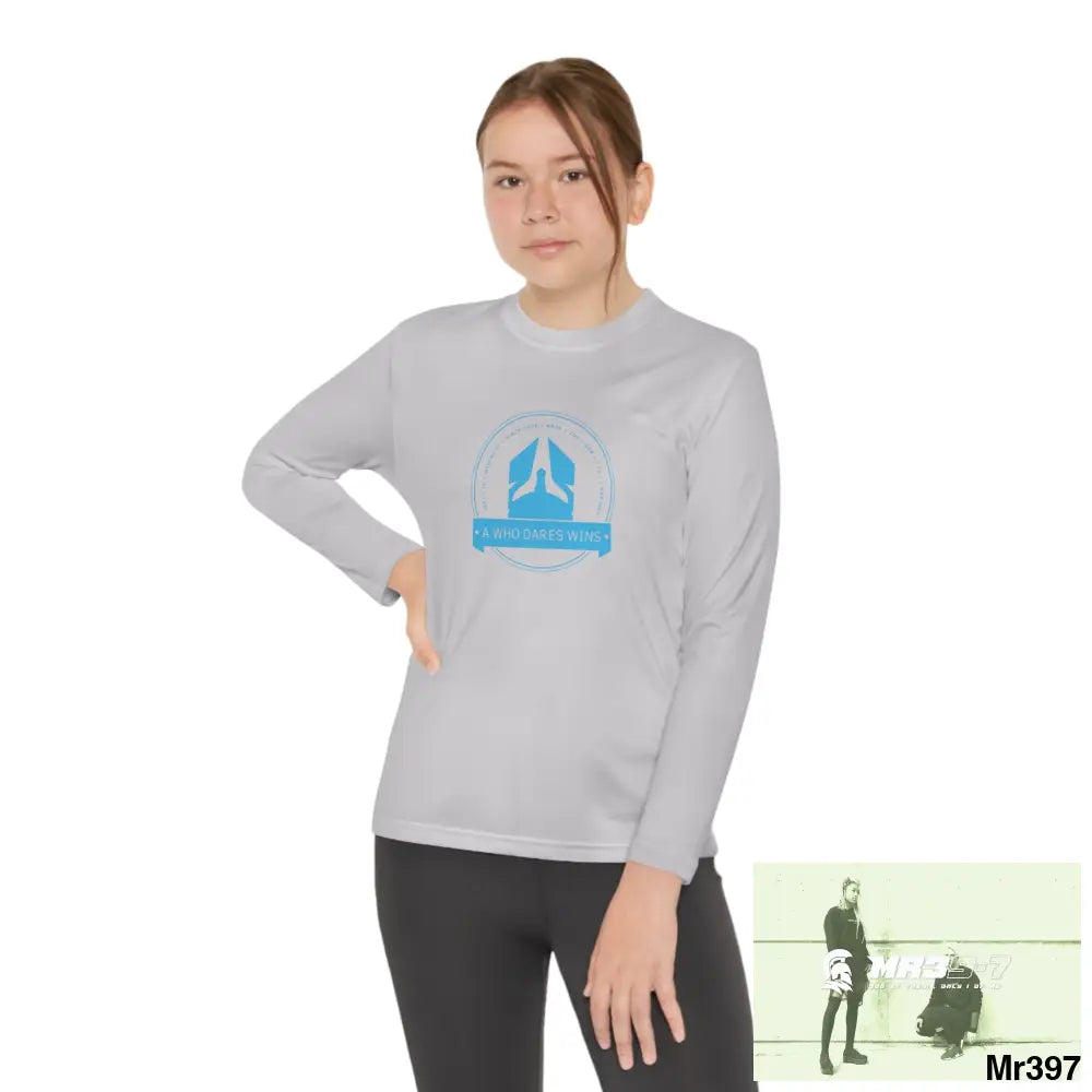 A1 Who Dares Wins Youth Long Sleeve Competitor Tee Kids clothes