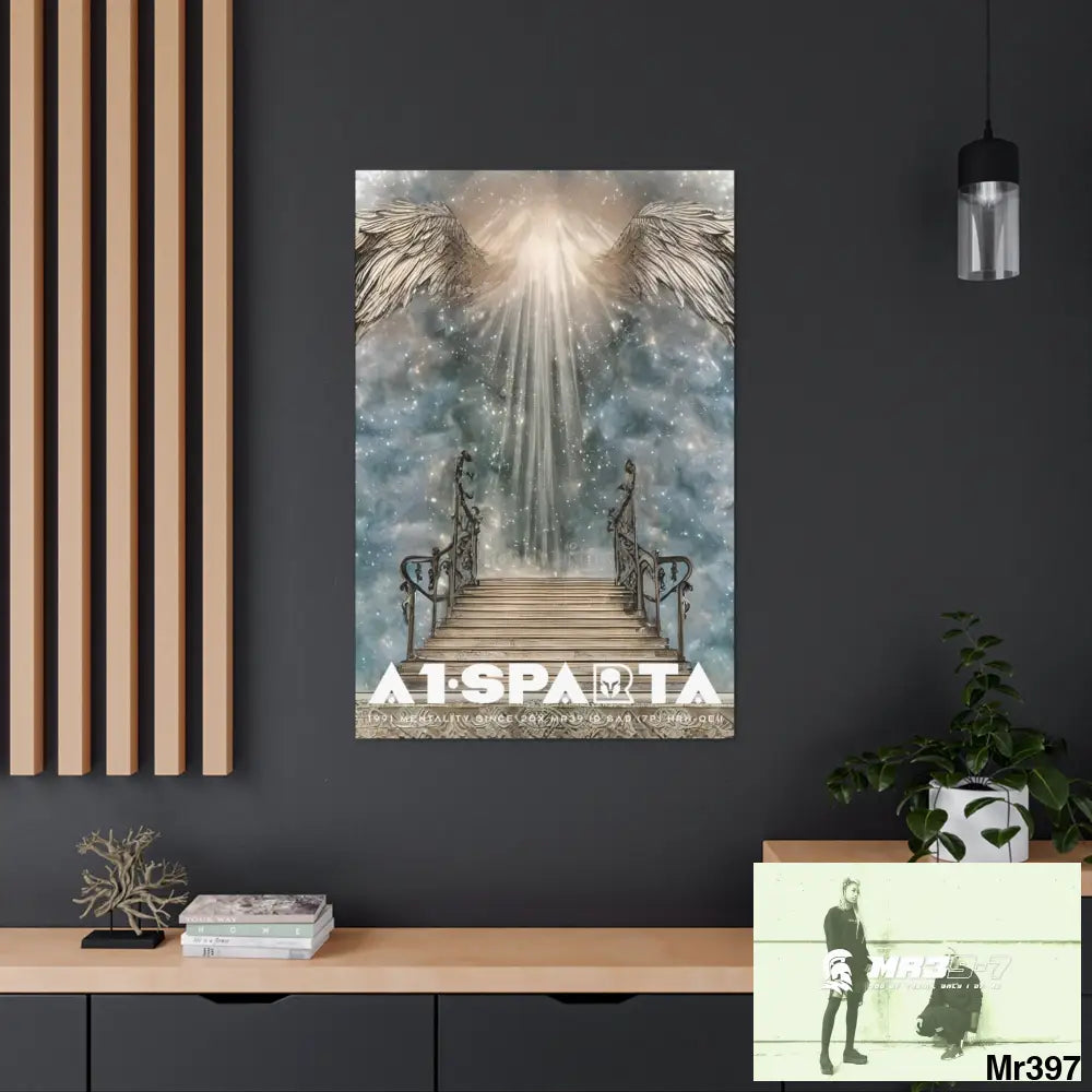 A1Sparta Canvas Gallery Wraps The steps to Heaven 32″ x 48″ / Premium Gallery Wraps (1.25″) Canvas