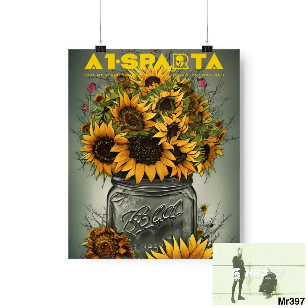 A1Sparta relax Fantasy Summer Landscape in a Mason Jar Matte Vertical Posters 9’’ x 11’’ / Matte Poster
