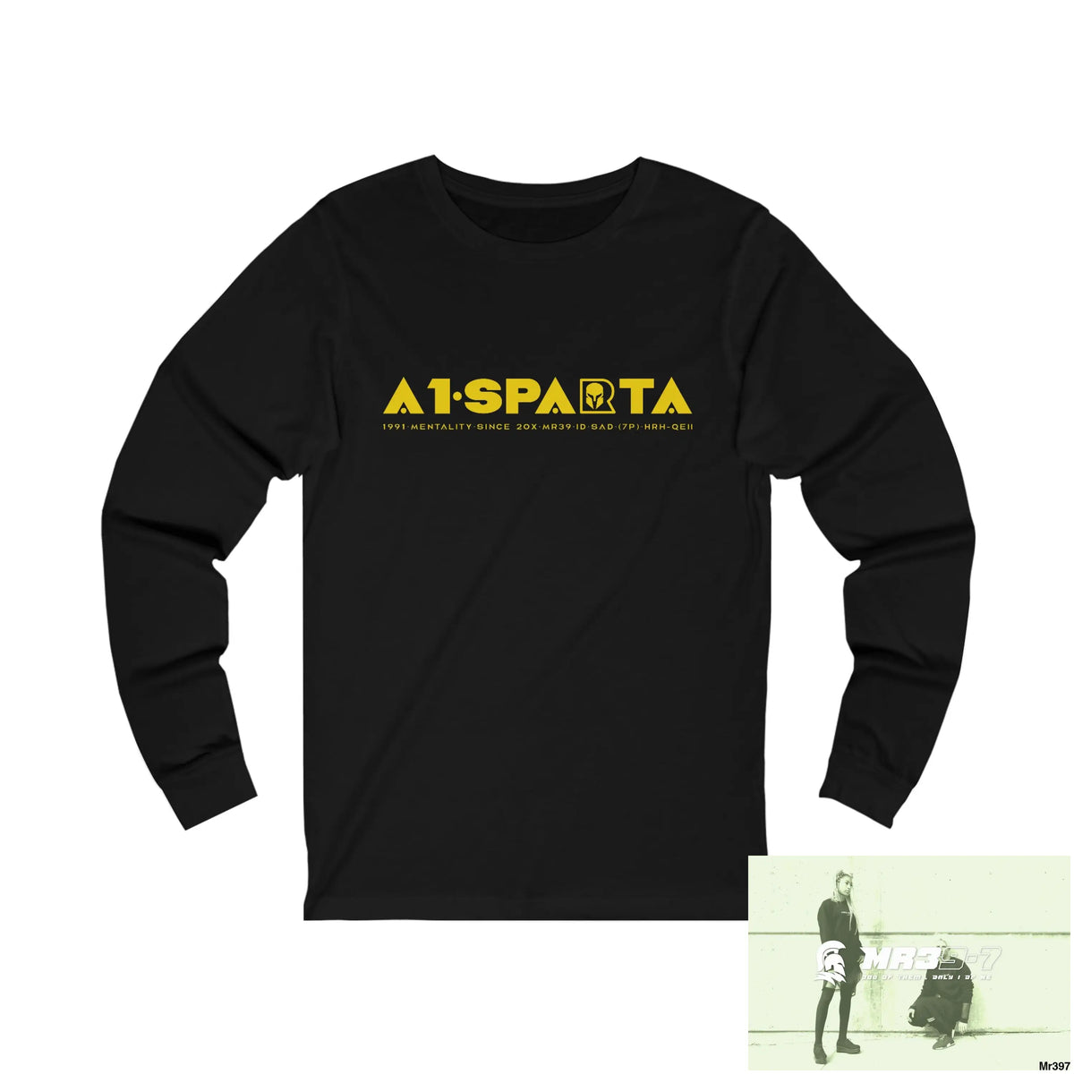 A1Sparta Unisex Jersey Long Sleeve Tee S / Black Long-sleeve