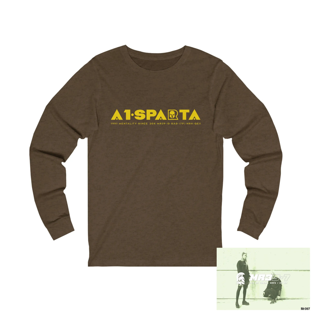 A1Sparta Unisex Jersey Long Sleeve Tee S / Heather Brown Long-sleeve