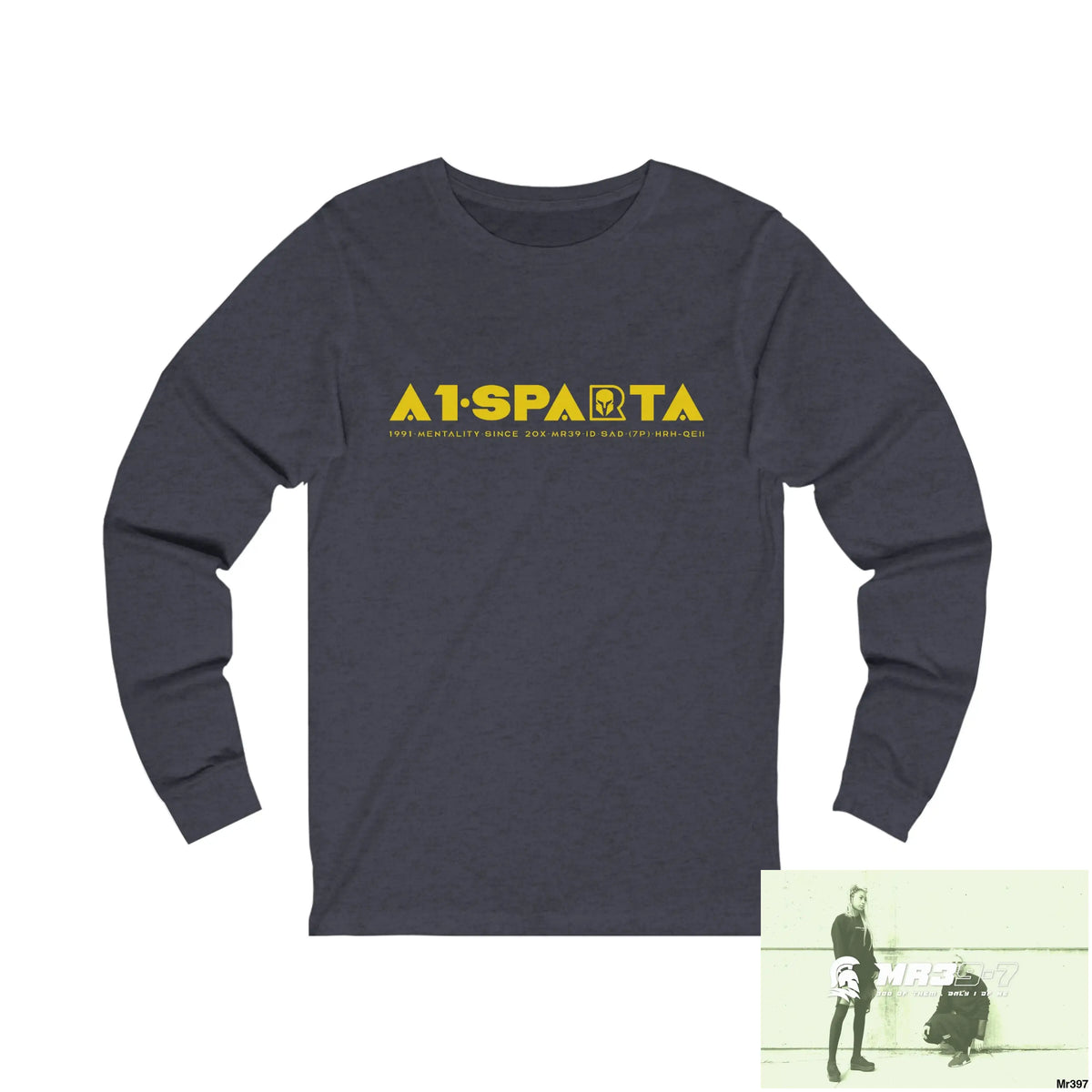 A1Sparta Unisex Jersey Long Sleeve Tee S / Heather Navy Long-sleeve