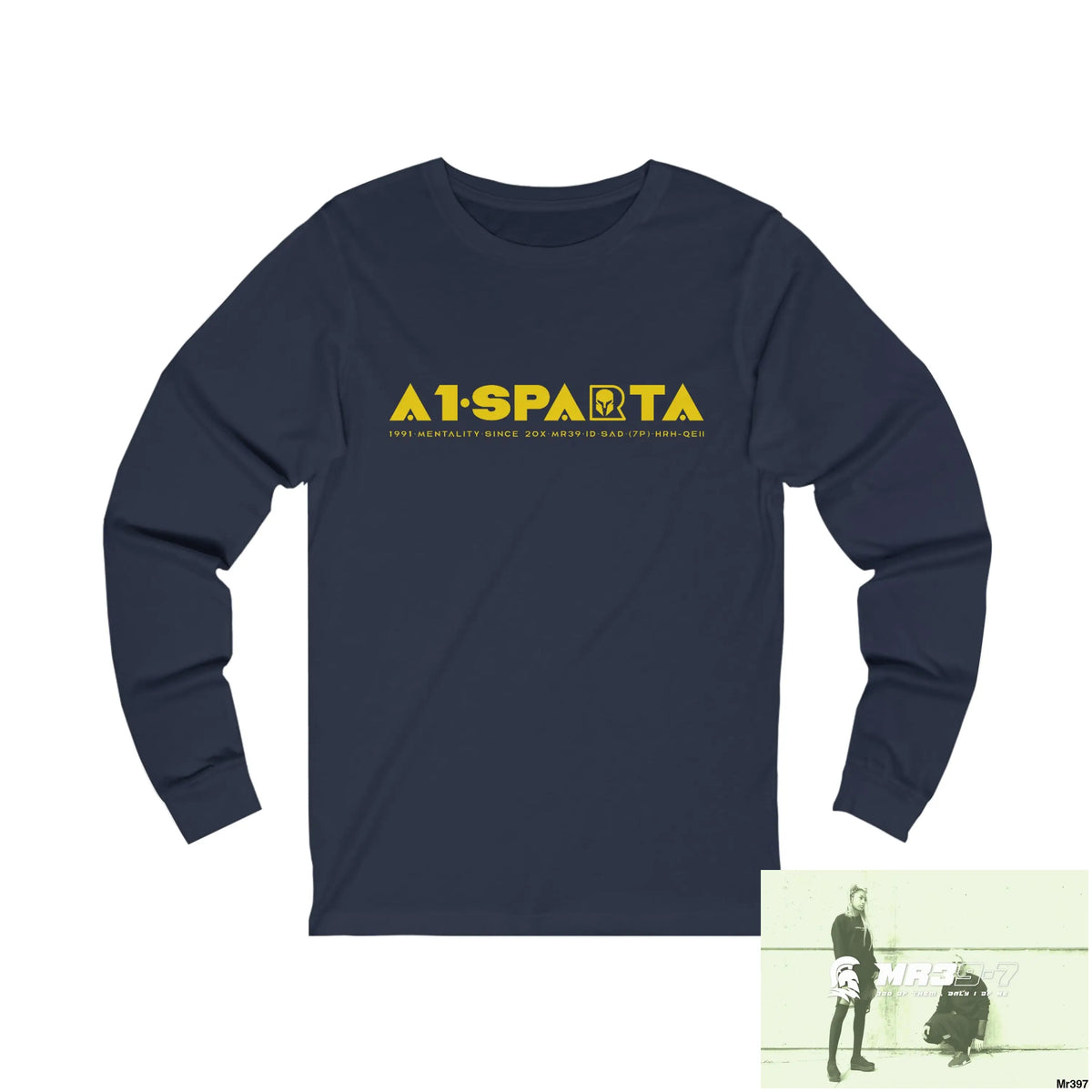 A1Sparta Unisex Jersey Long Sleeve Tee S / Navy Long-sleeve