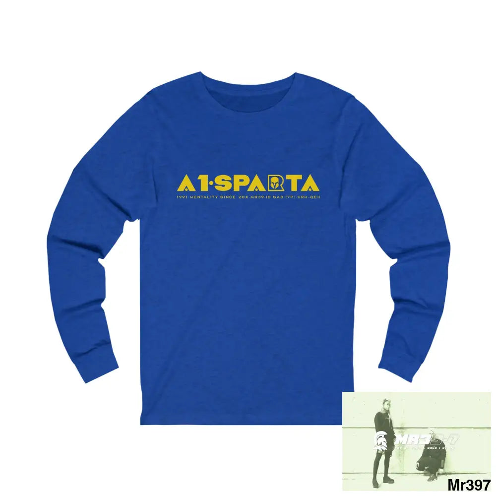 A1Sparta Unisex Jersey Long Sleeve Tee XL / True Royal TriBlend Long-sleeve