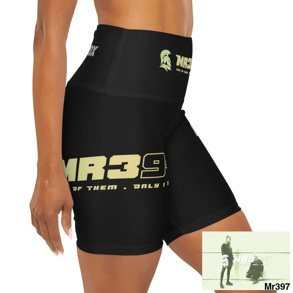 A1Vigilante Gwynedd 20X High Waisted Yoga Shorts (AOP) All Over Prints