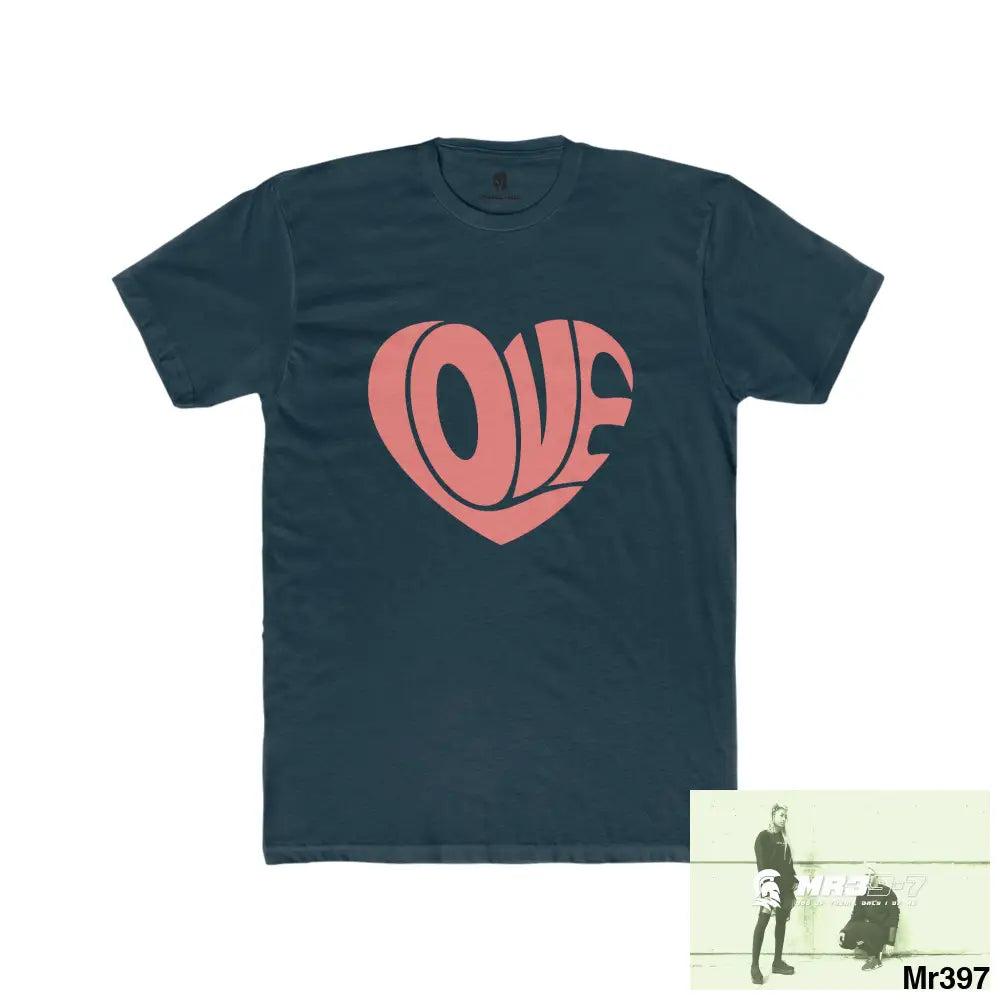 A1Vigilante Sparta Tactical Love Men’s Cotton Crew Tee Solid Midnight Navy / XS T-Shirt