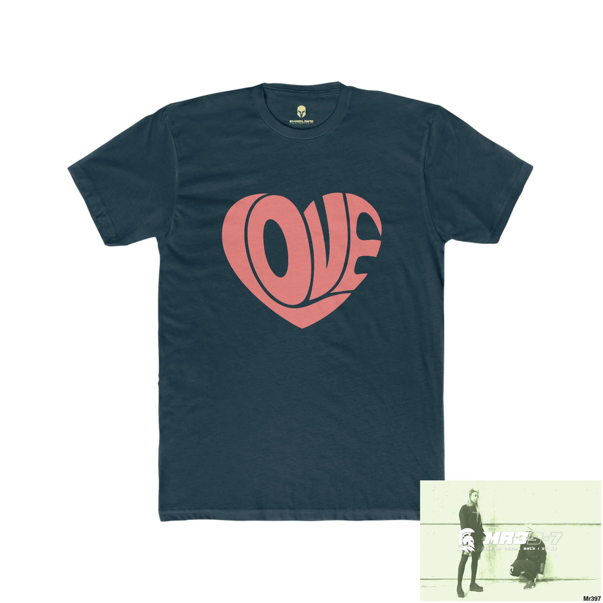 A1Vigilante Sparta Tactical Love Men’s Cotton Crew Tee Solid Midnight Navy / XS T-Shirt