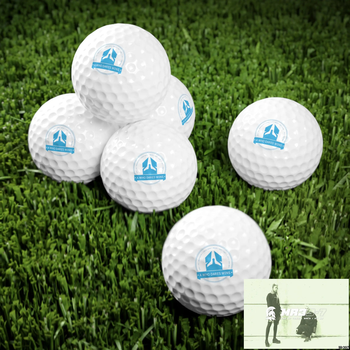 A1WDW Custom Golf Balls Set Premium 6-Pack with Unique Design Ideal for Golf Lovers Personalized Gift for Golfers