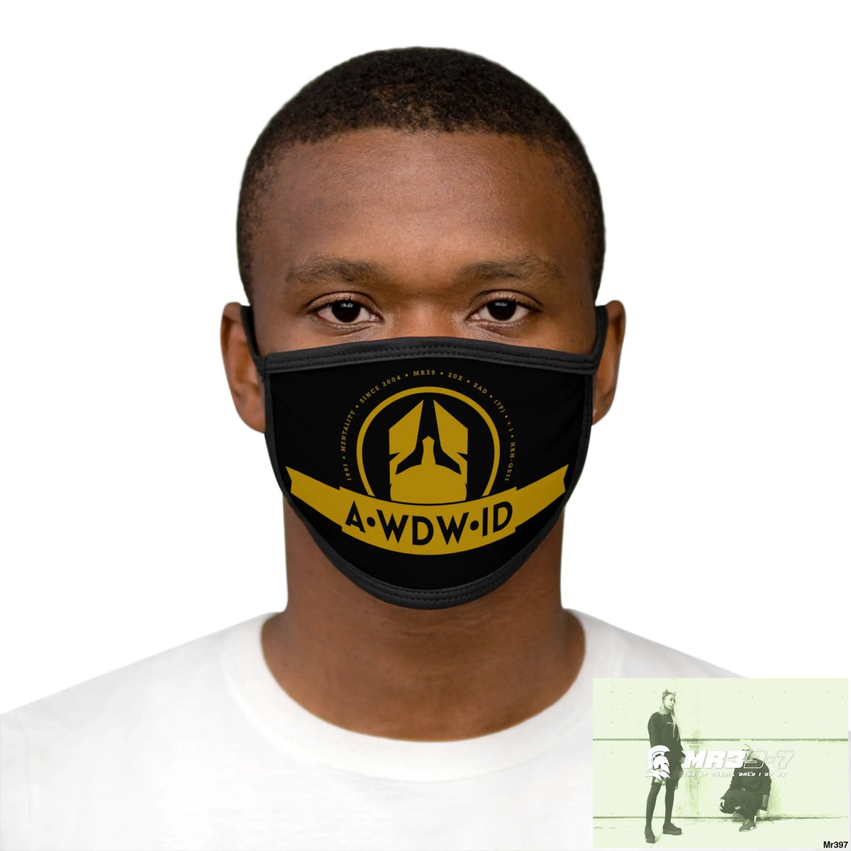 A1WDW.ID Mixed-Fabric Face Mask One size Accessories