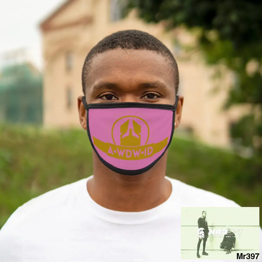 A1WDW.ID Mixed-Fabric Face Mask One size Accessories