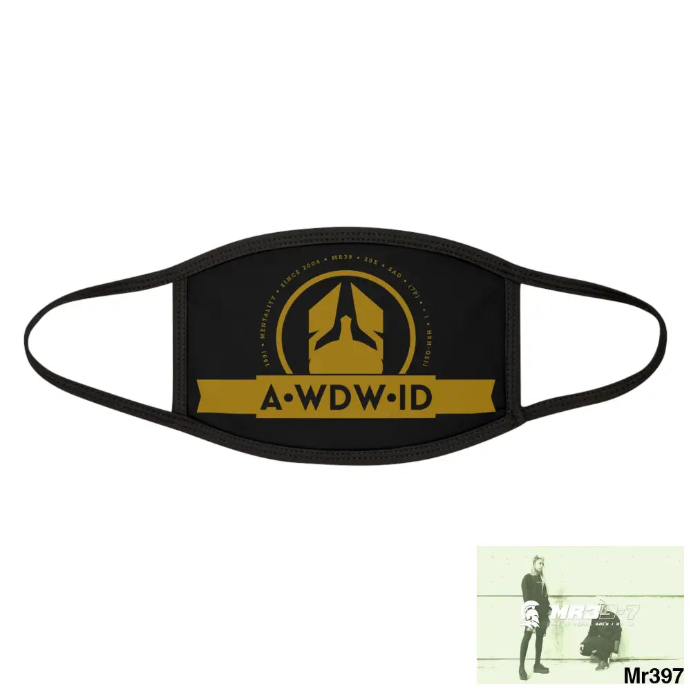 A1WDW.ID Mixed-Fabric Face Mask One size Accessories
