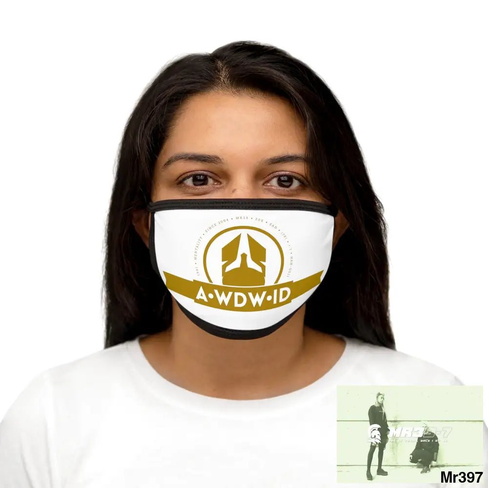 A1WDW.ID Mixed-Fabric Face Mask One size Accessories