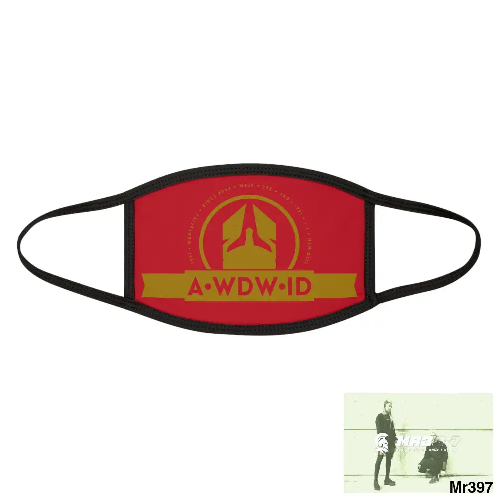 A1WDW.ID Mixed-Fabric Face Mask One size Accessories