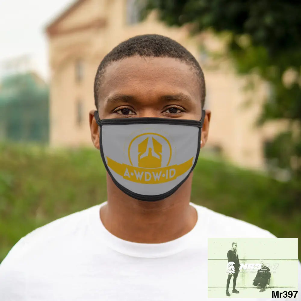 A1WDW.ID Mixed-Fabric Face Mask One size Accessories