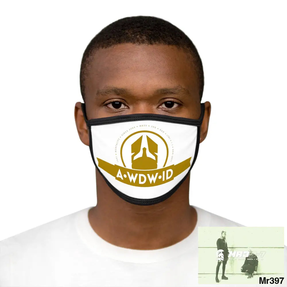 A1WDW.ID Mixed-Fabric Face Mask One size Accessories