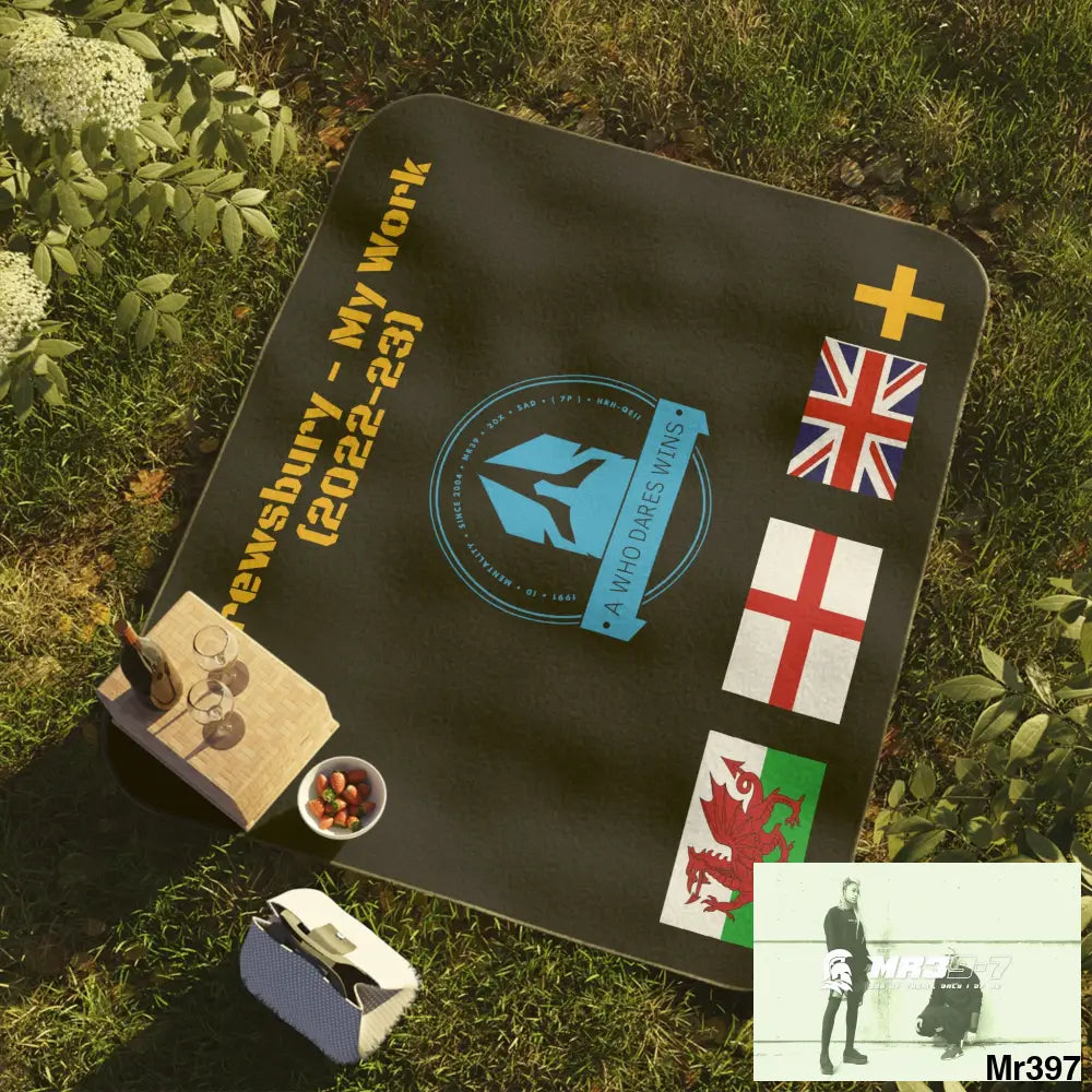 A1WDW MY WORK Picnic Blanket 61’’ × 51’’ Home Decor