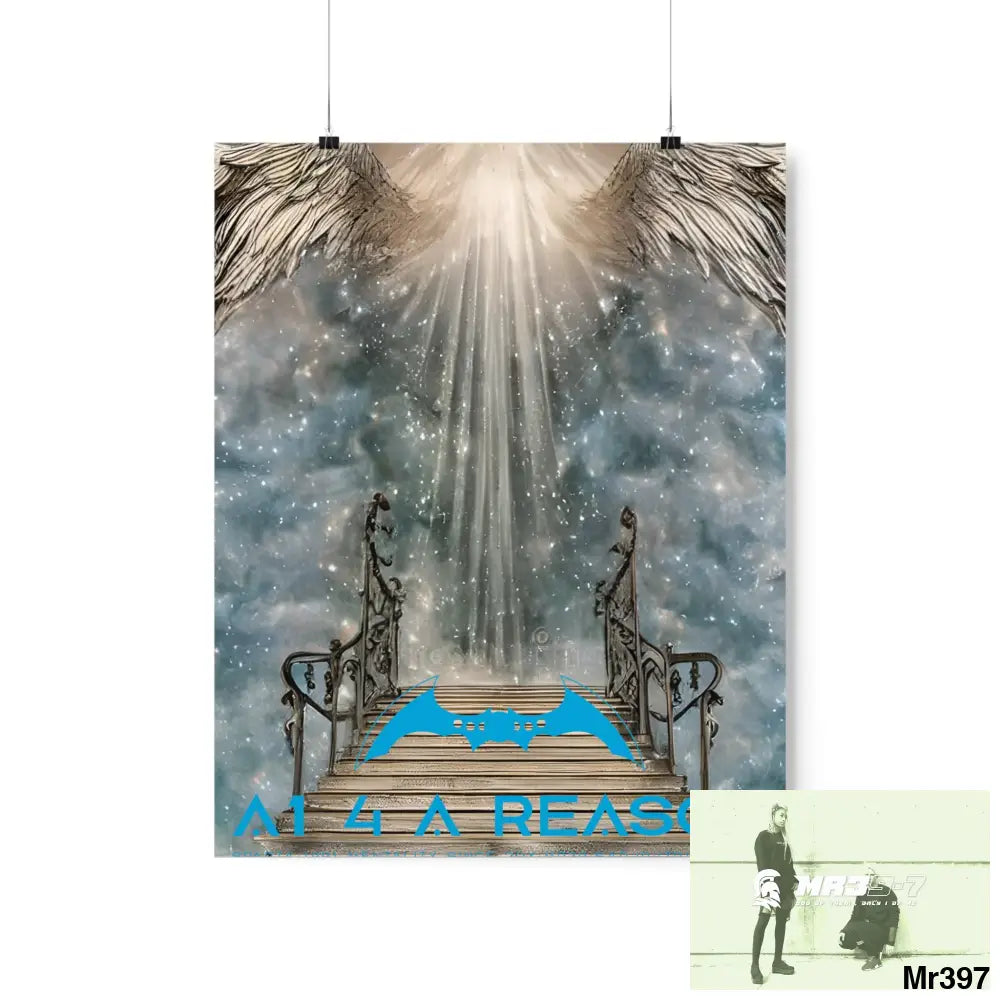 AI 4 A Reason stairway to heaven. Matte Vertical Posters 16″ x 20″ / Matte Poster
