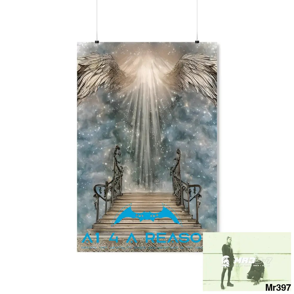 AI 4 A Reason stairway to heaven. Matte Vertical Posters 20″ x 30″ / Matte Poster