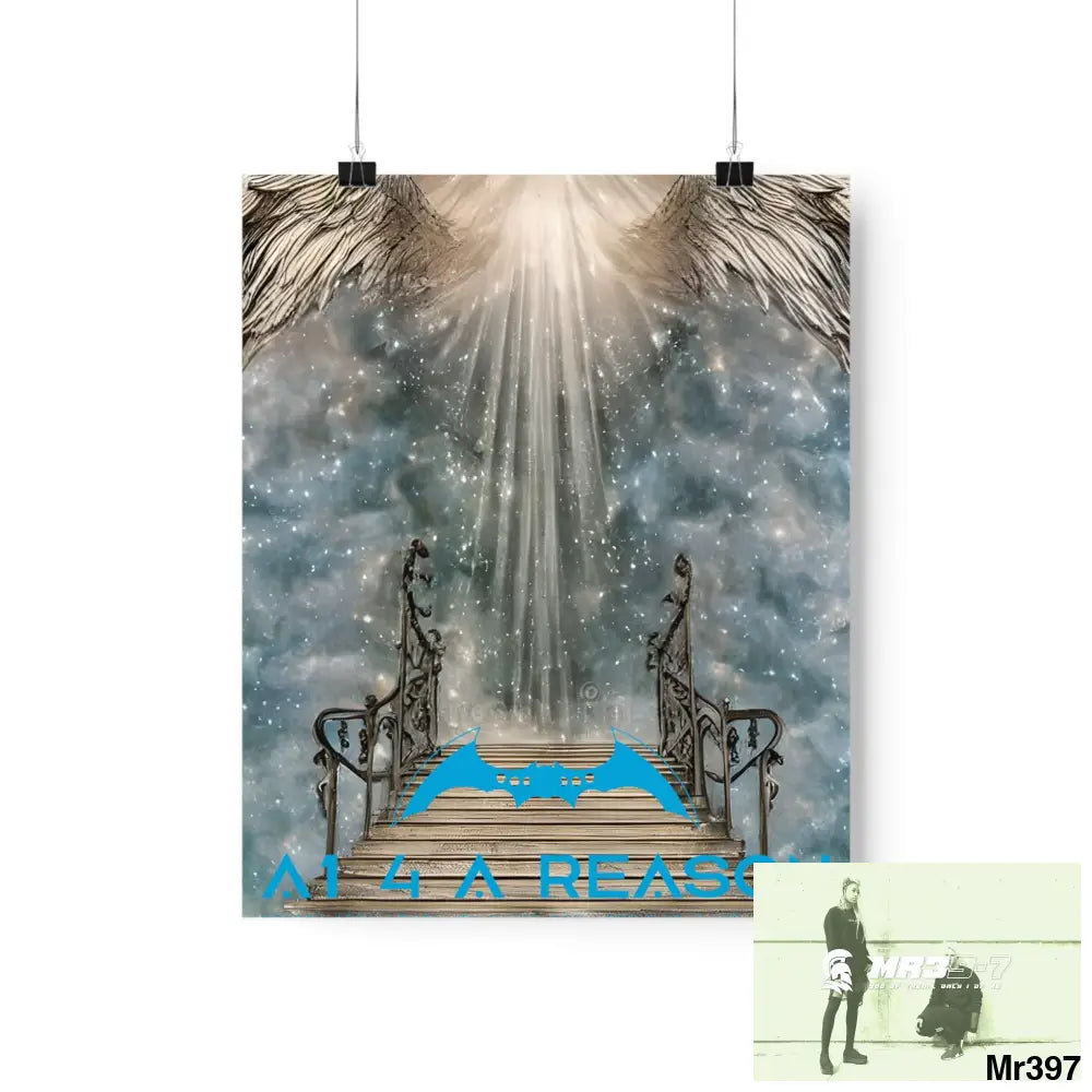 AI 4 A Reason stairway to heaven. Matte Vertical Posters 9’’ x 11’’ / Matte Poster