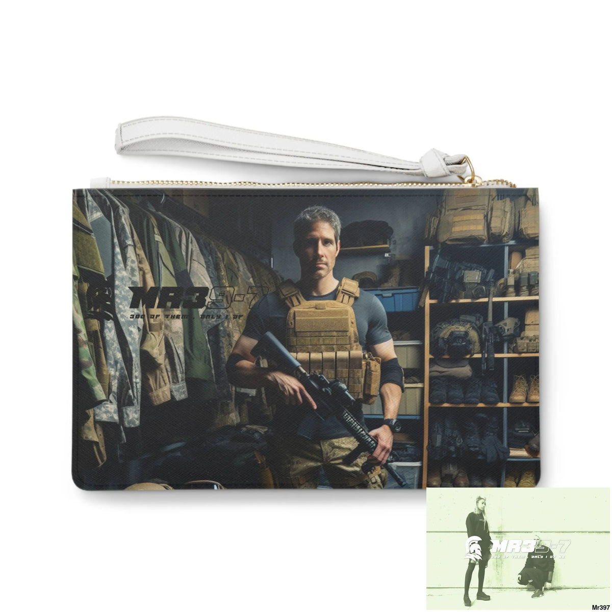 AI A1WDW + Mr39’7 My Death Flat 17-24 Ex Military to Pro Vigilante 1991- 01-10X-24 Themed Ladies Clutch Bag One size