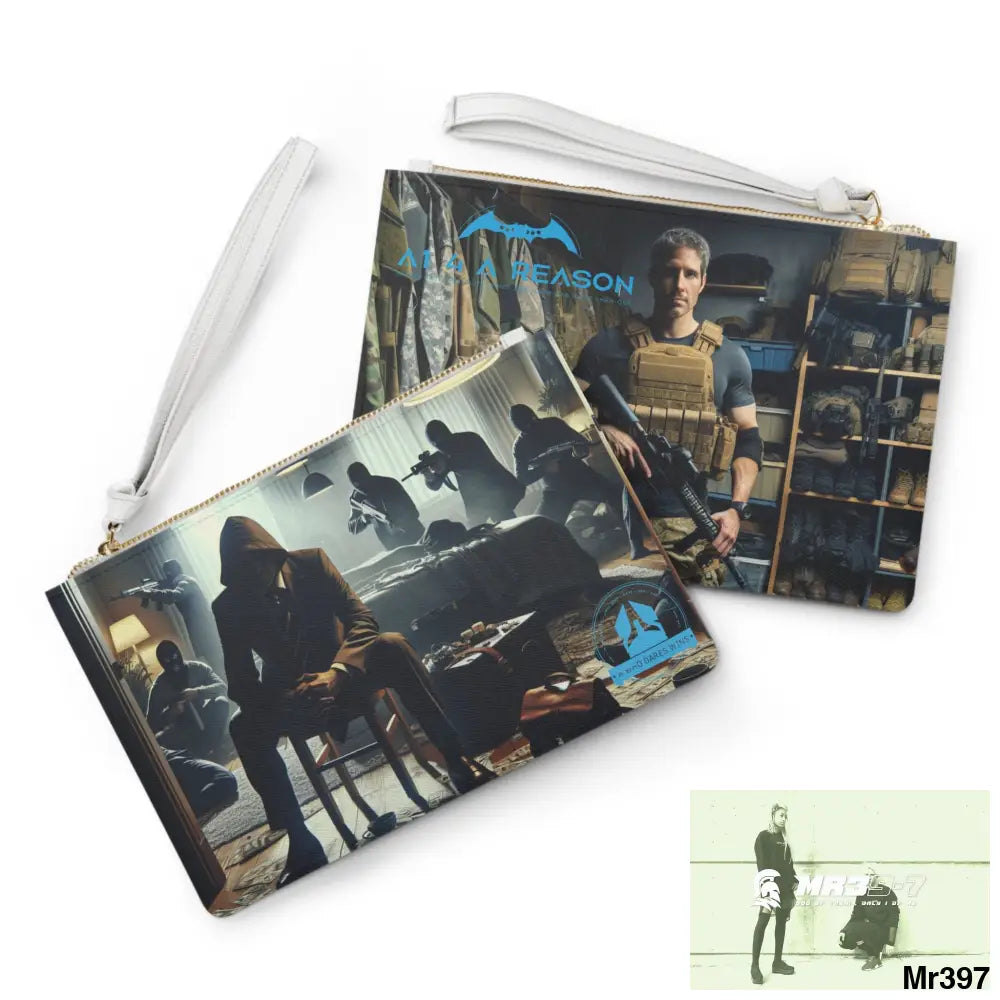 AI A1WDW + Mr39’7 My Death Flat 17-24 Ex Military to Pro Vigilante 1991- 01-10X-24 Themed Ladies Clutch Bag One size