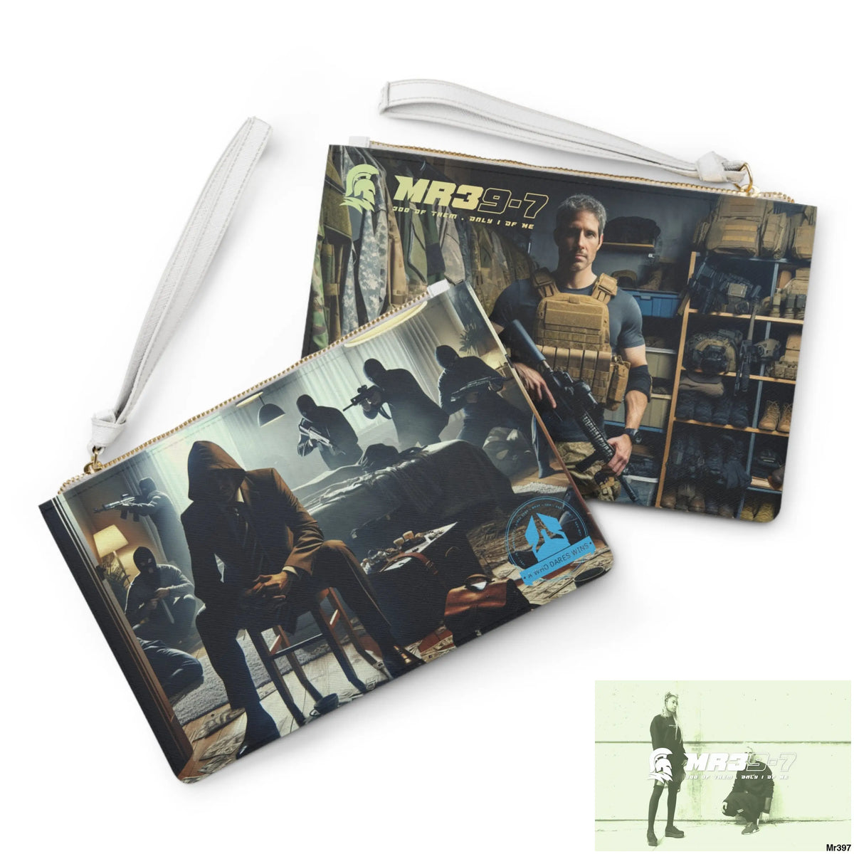 AI A1WDW + Mr39’7 My Death Flat 17-24 Ex Military to Pro Vigilante 1991- 01-10X-24 Themed Ladies Clutch Bag One size