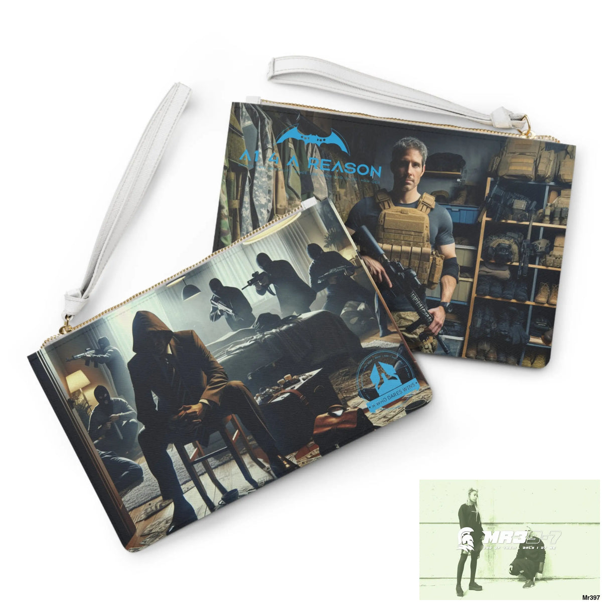 AI A1WDW + Mr39’7 My Death Flat 17-24 Ex Military to Pro Vigilante 1991- 01-10X-24 Themed Ladies Clutch Bag One size