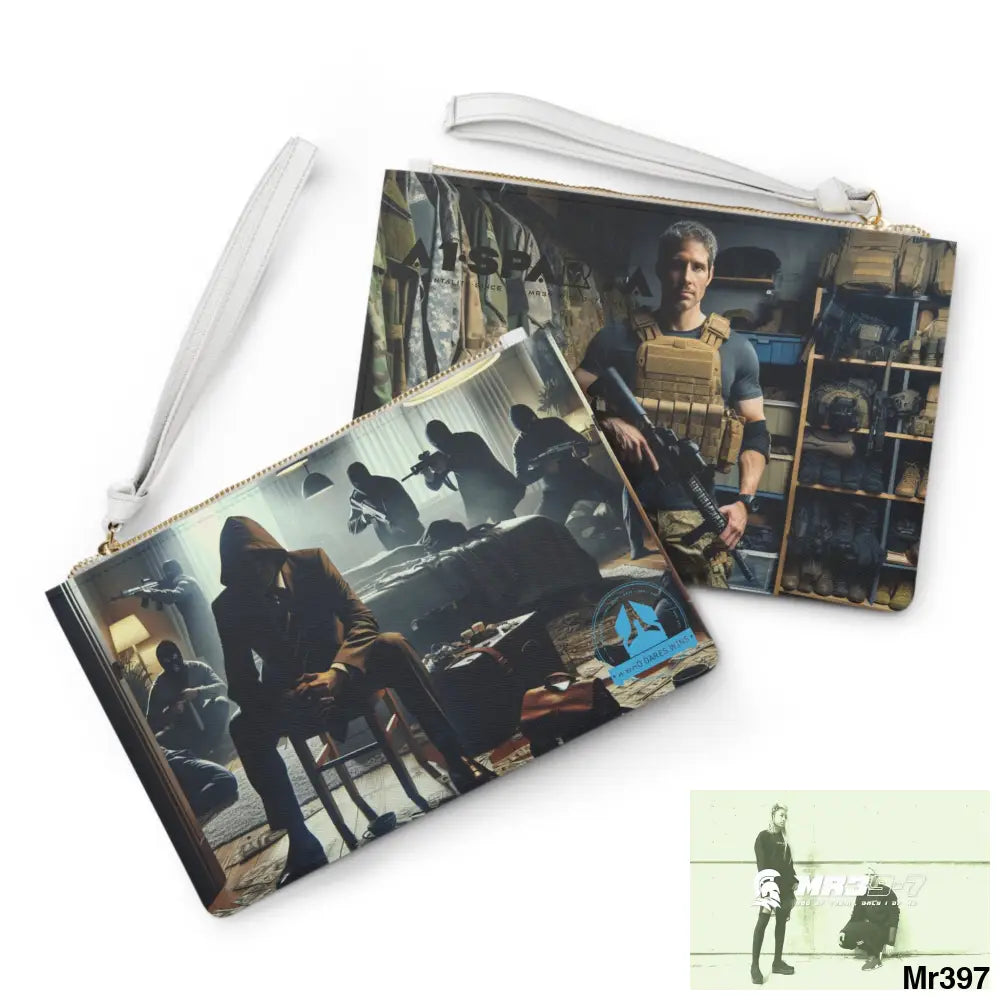 AI A1WDW/Sparta My Death Flat 17-24 Ex Military to Pro Vigilante 1991- 01-10X-24 Themed Ladies Clutch Bag One size Bags