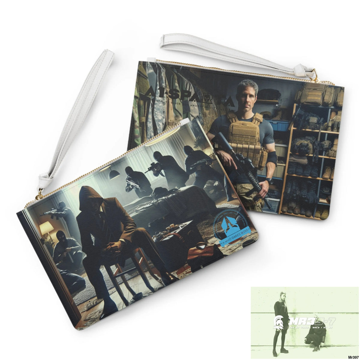 AI A1WDW/Sparta My Death Flat 17-24 Ex Military to Pro Vigilante 1991- 01-10X-24 Themed Ladies Clutch Bag One size Bags