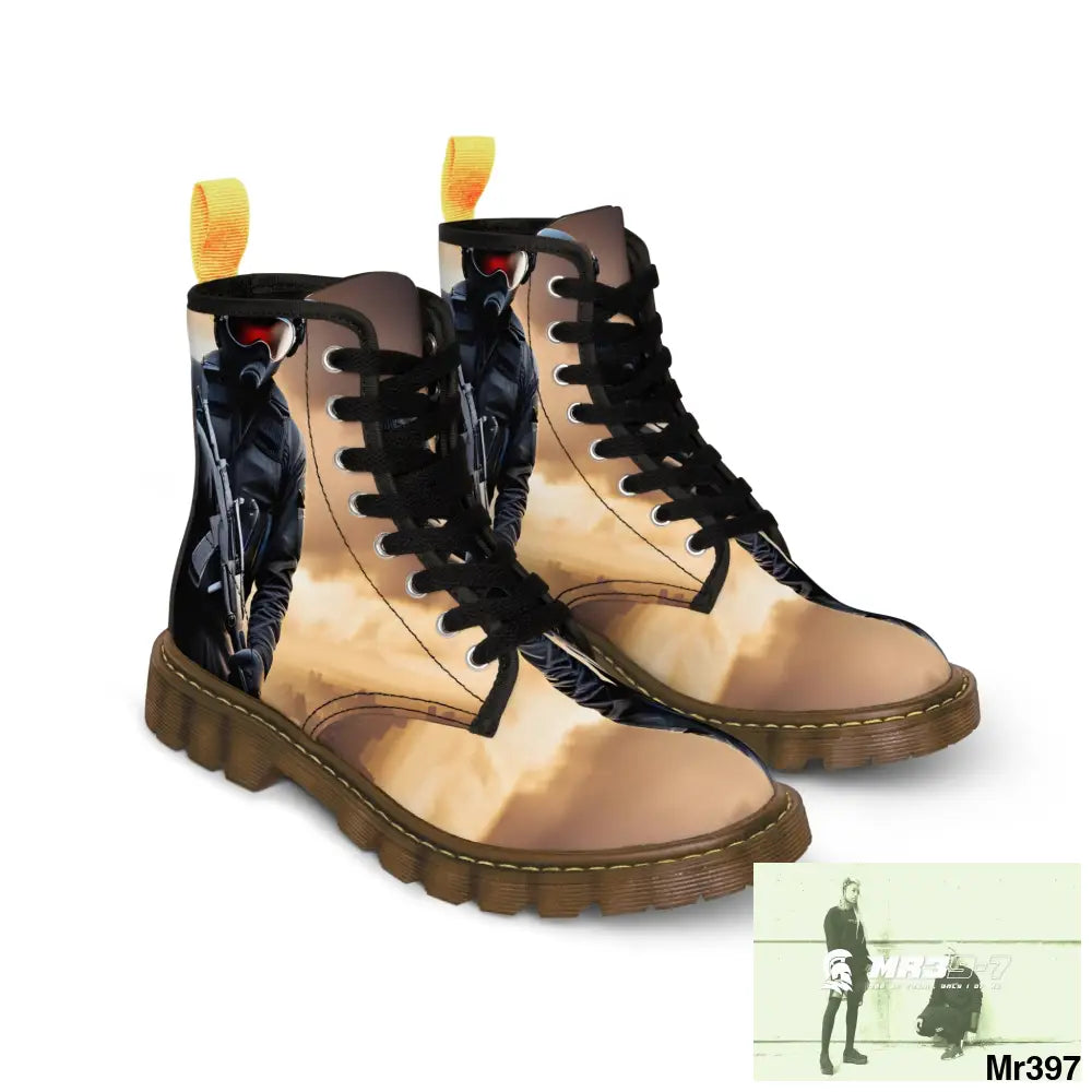 AI Generated from original photo Egypt 2014 Women’s Canvas Boots Shoes