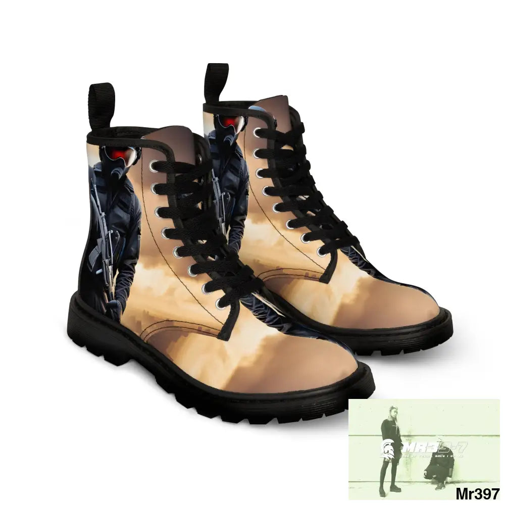 AI Generated from original photo Egypt 2014 Women’s Canvas Boots Shoes