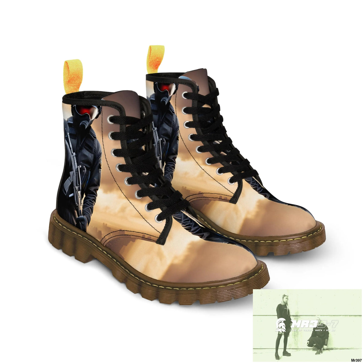 AI Generated from original photo Egypt 2014 Women’s Canvas Boots Shoes