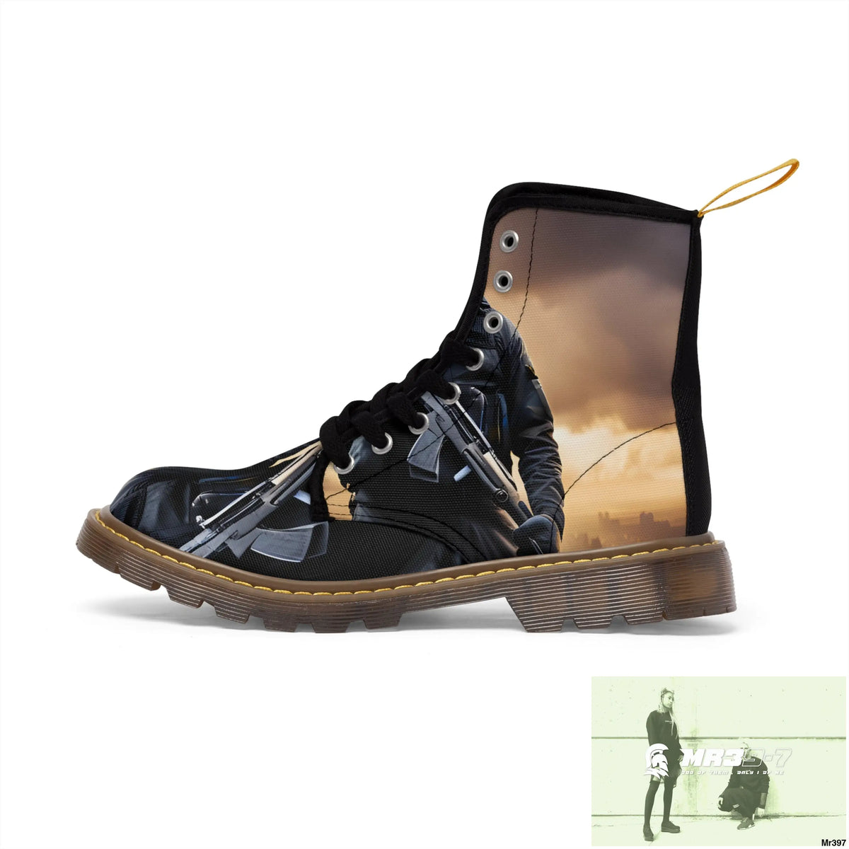 AI Generated from original photo Egypt 2014 Women’s Canvas Boots Shoes