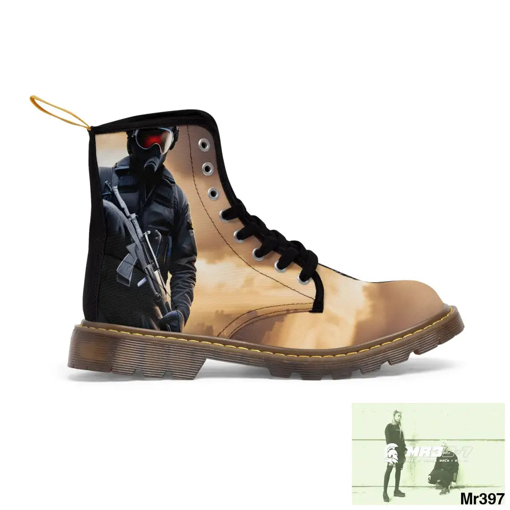 AI Generated from original photo Egypt 2014 Women’s Canvas Boots Shoes