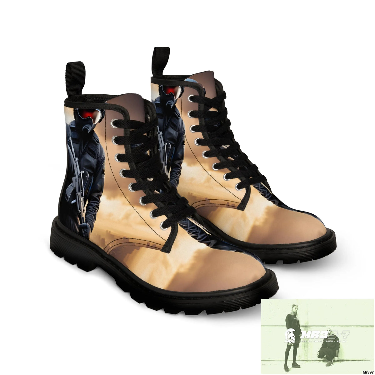 AI Generated from original photo Egypt 2014 Women’s Canvas Boots Shoes