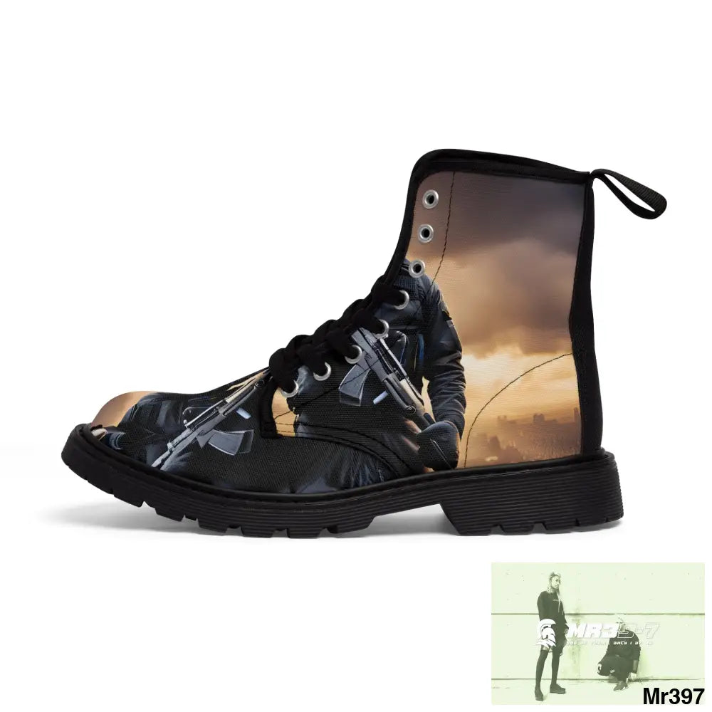 AI Generation of original photo Dahab 2014 Mens Canvas Boots Shoes