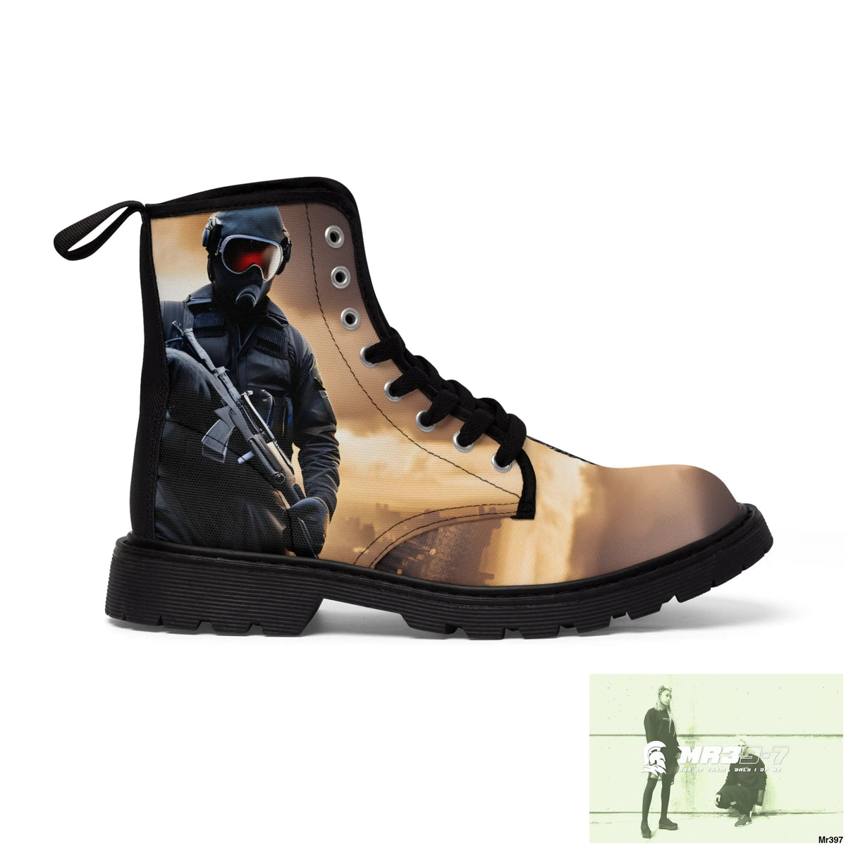 AI Generation of original photo Dahab 2014 Mens Canvas Boots Shoes