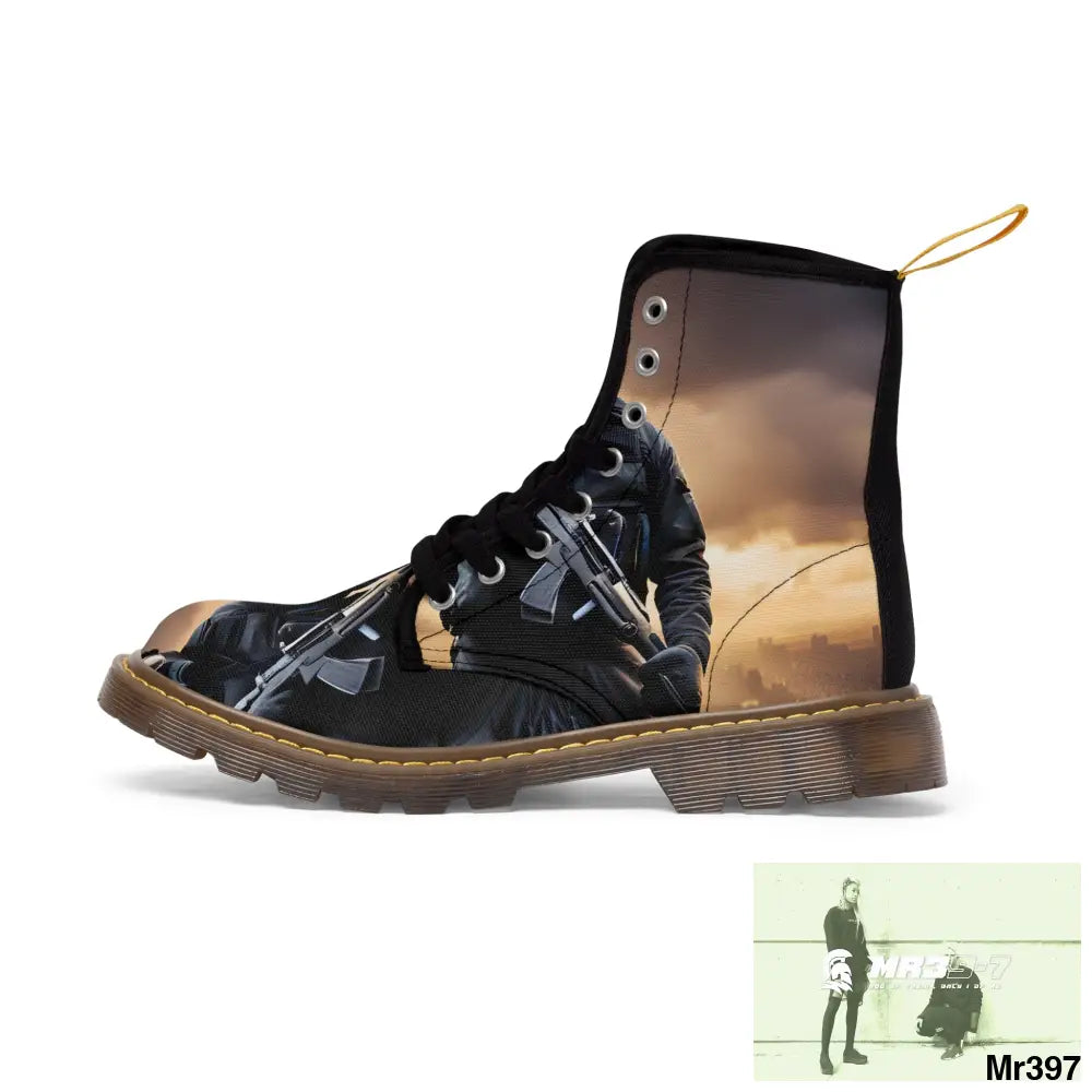 AI Generation of original photo Dahab 2014 Mens Canvas Boots Shoes