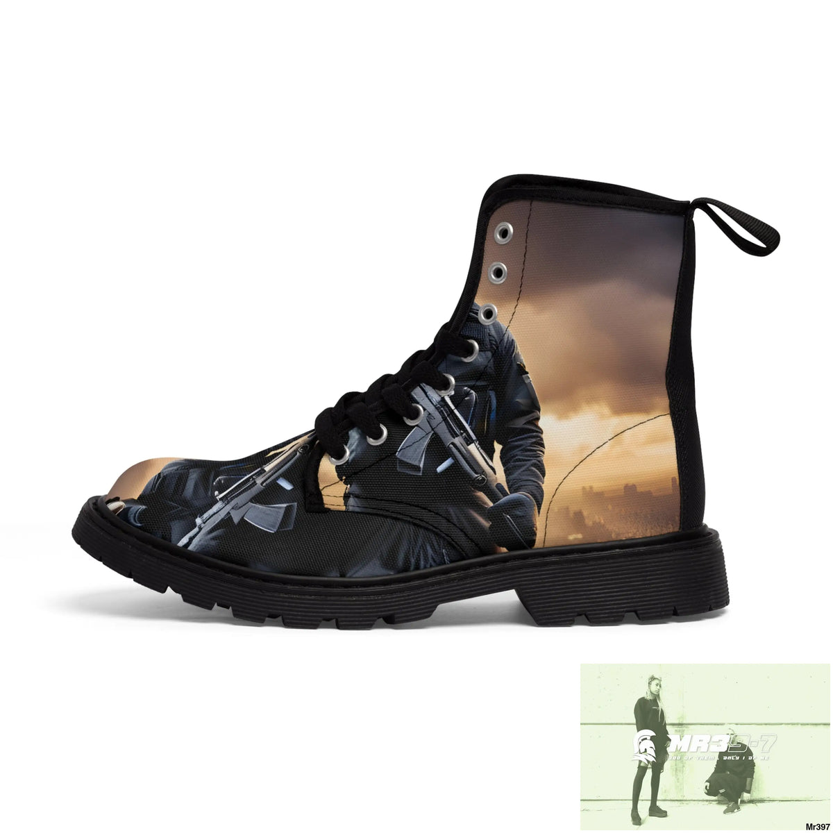 AI Generation of original photo Dahab 2014 Mens Canvas Boots Shoes