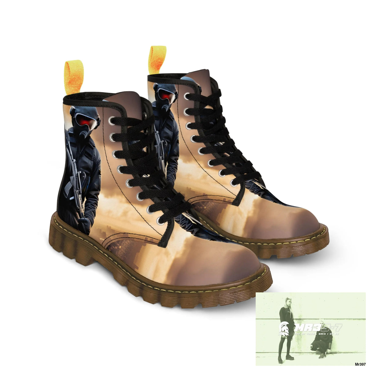 AI Generation of original photo Dahab 2014 Mens Canvas Boots Shoes