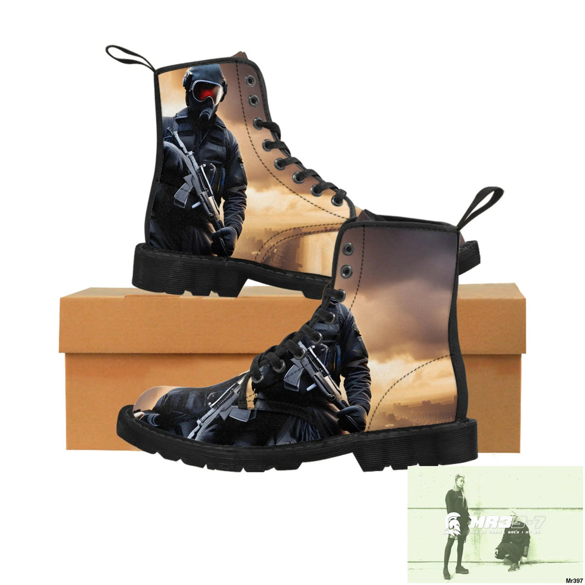 AI Generation of original photo Dahab 2014 Mens Canvas Boots US 7 / Black sole Shoes