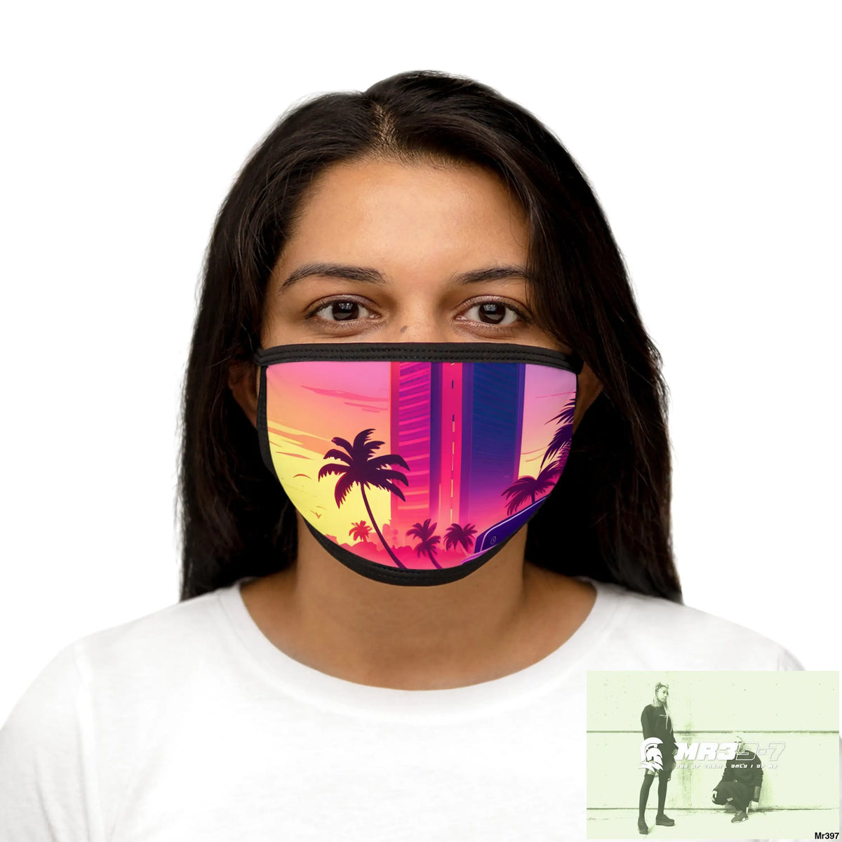 AI radiation attack theme on me Mixed-Fabric Face Mask One size Accessories