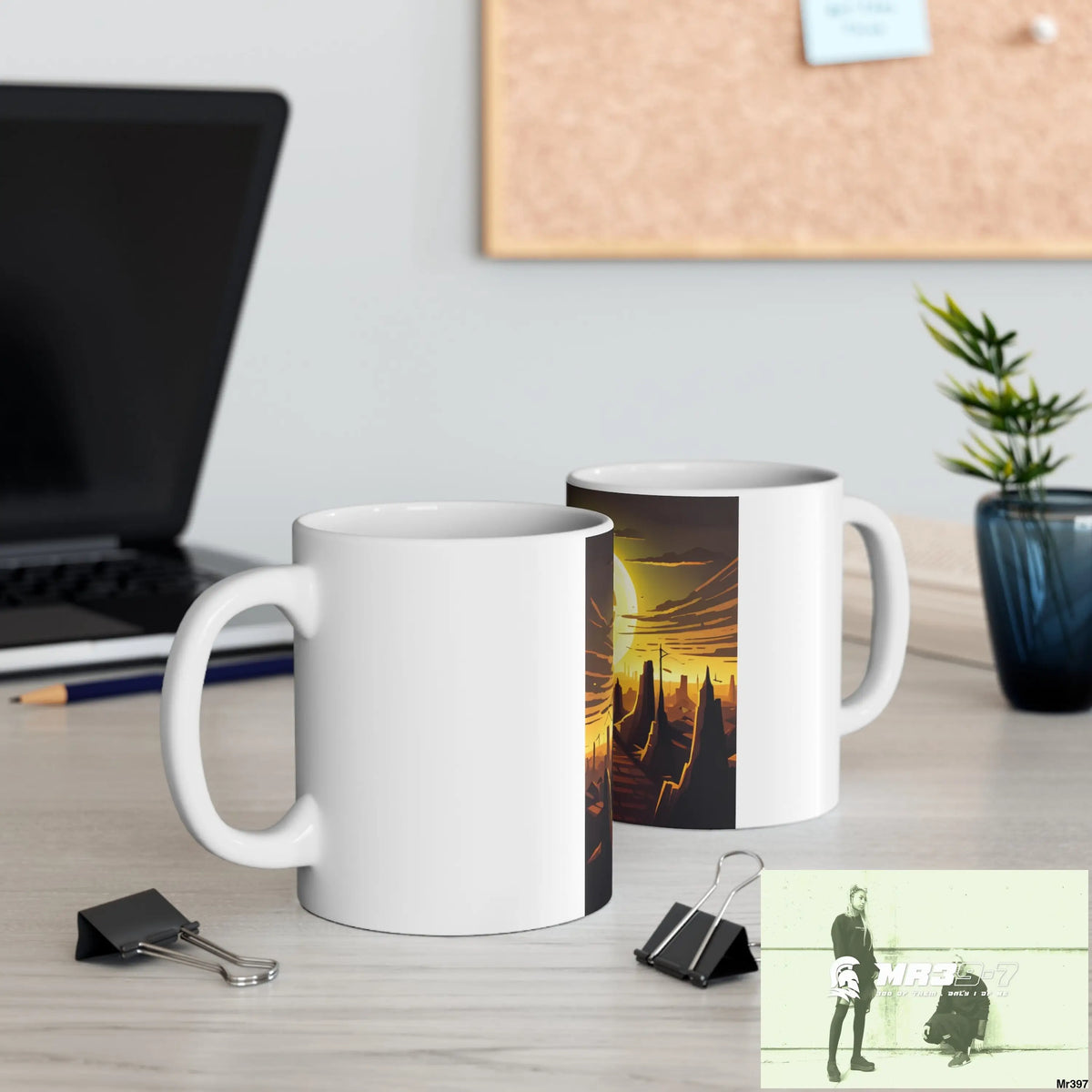 AI Radiation mash up Ceramic Mug 11oz 11oz Mug