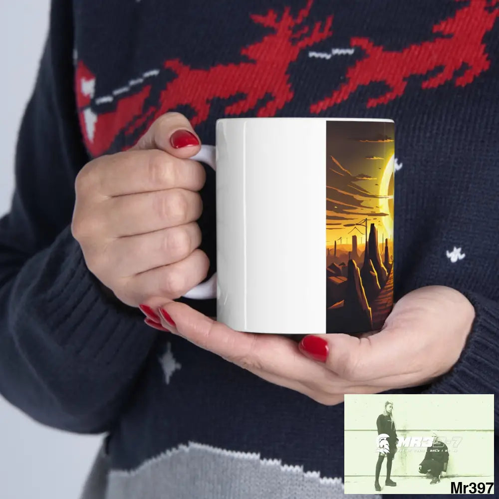 AI Radiation mash up Ceramic Mug 11oz 11oz Mug