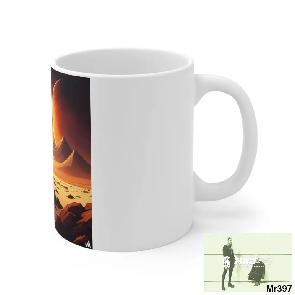 AI Radiation mash up Ceramic Mug 11oz 11oz Mug