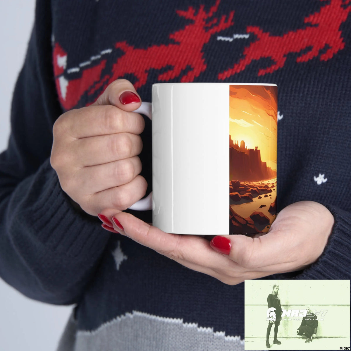 AI Radiation mash up Ceramic Mug 11oz 11oz Mug