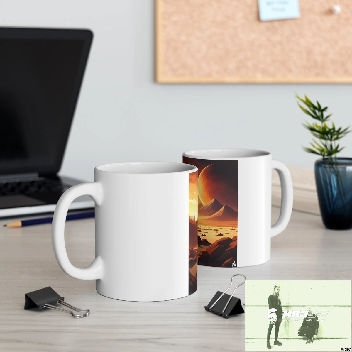 AI Radiation mash up Ceramic Mug 11oz 11oz Mug