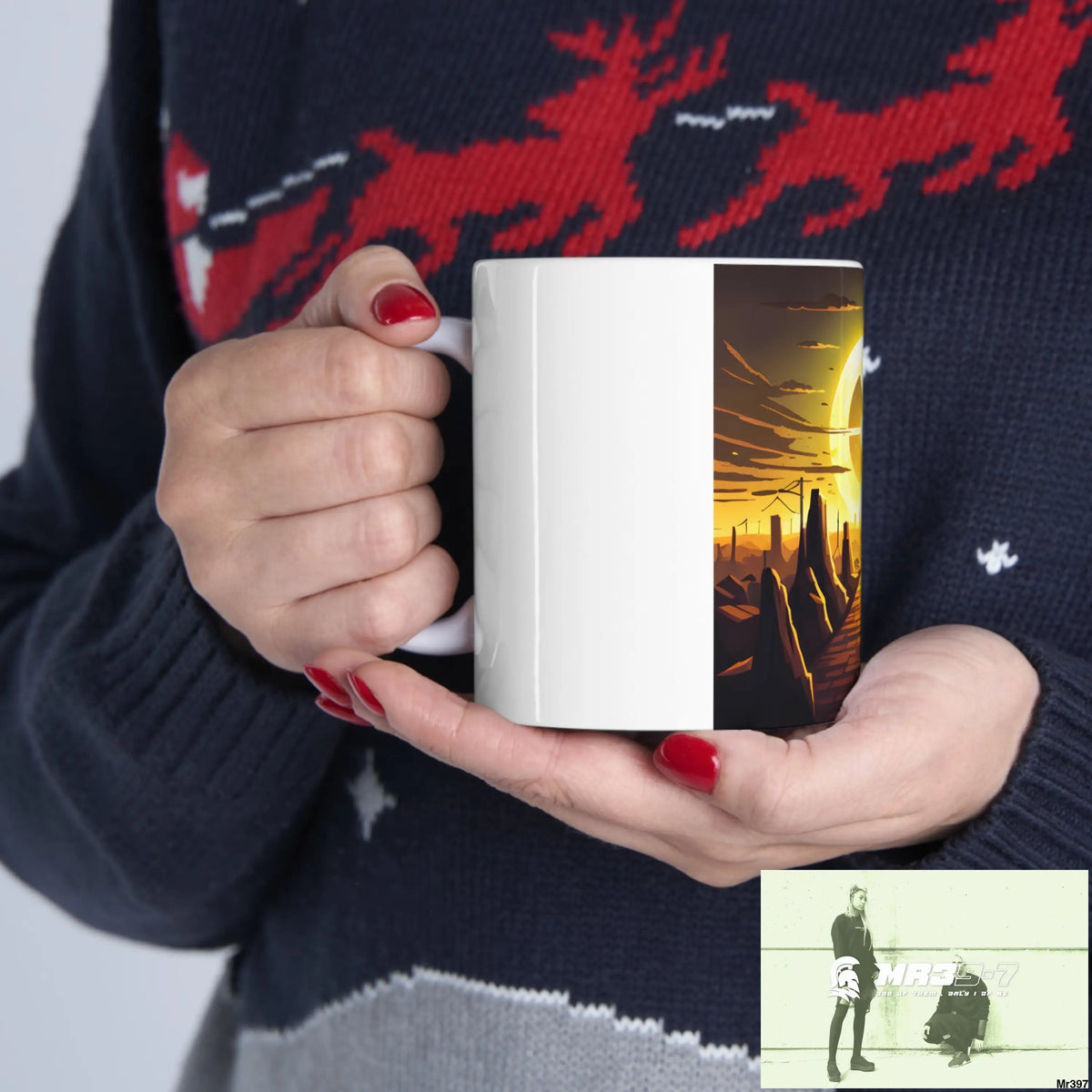AI Radiation mash up Ceramic Mug 11oz 11oz Mug